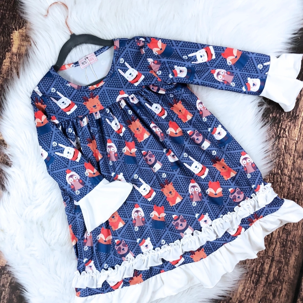 Woodland Friends Christmas Dress